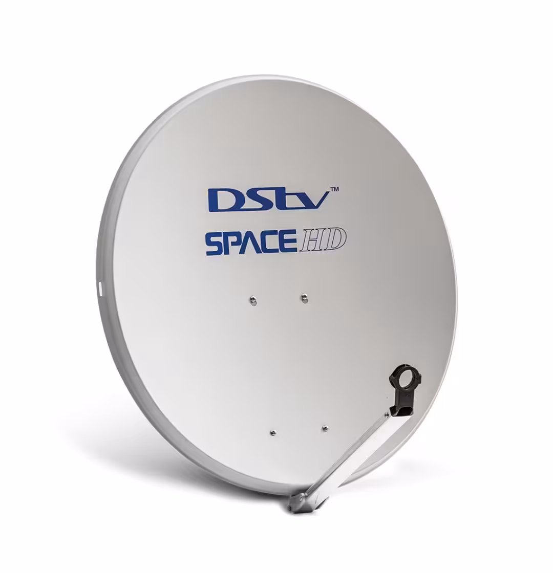 DStv installer fitting a satellite dish bracket on a Cape Town home